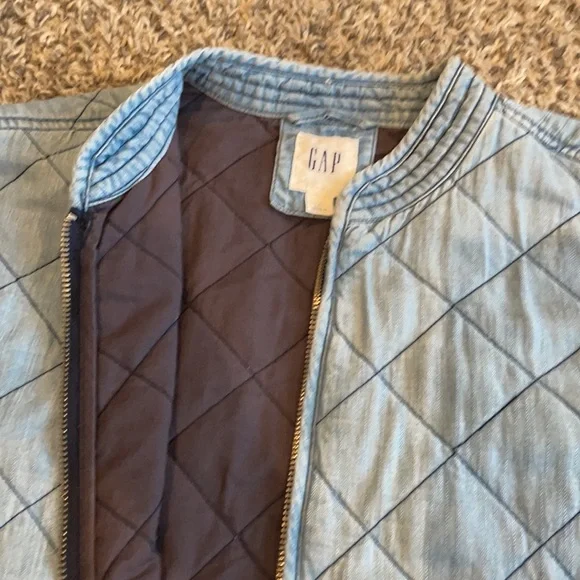 Gap quilted jean bomber jacket - Picture 4 of 4